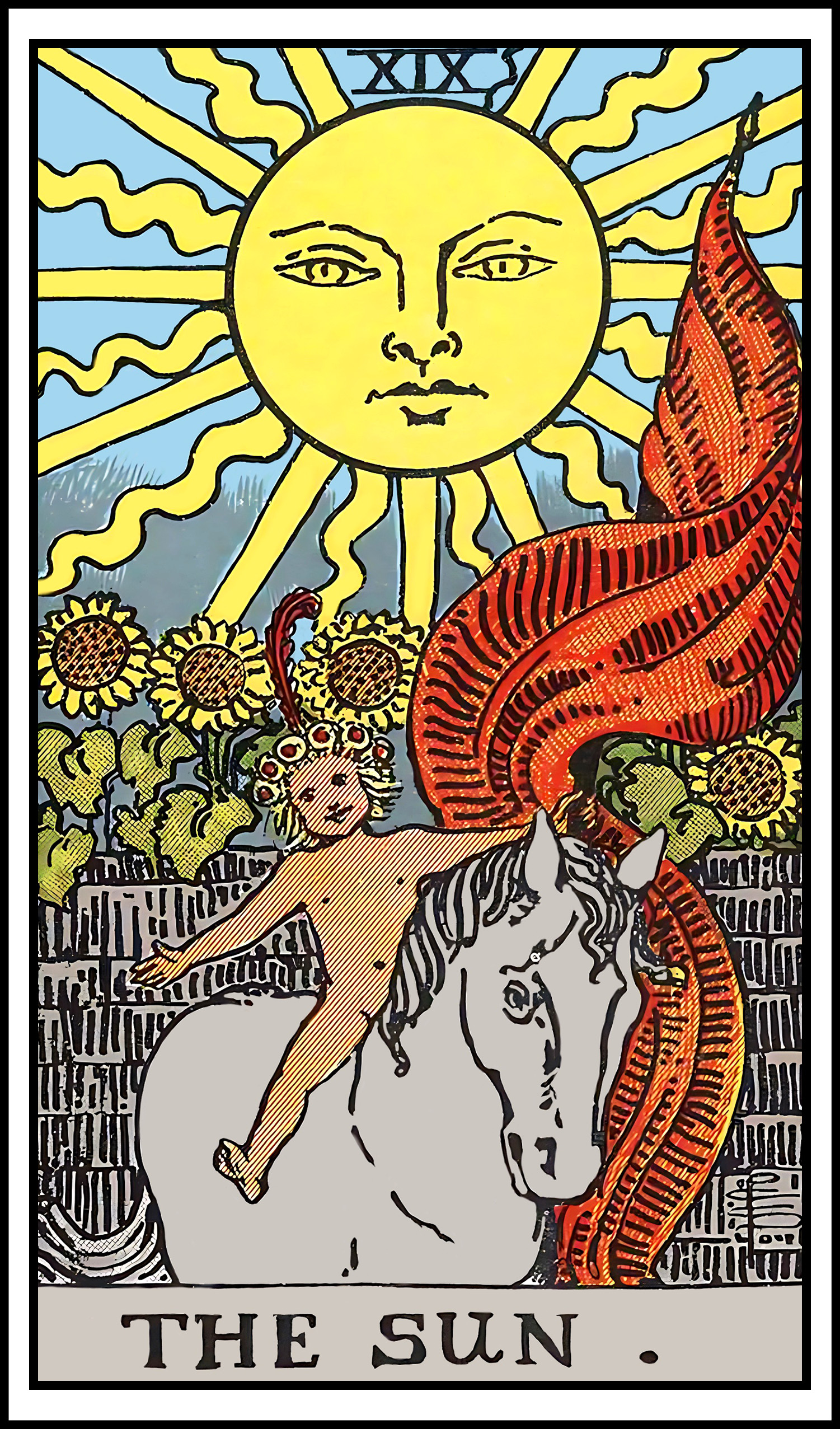 The Sun card used in Misty Echoes